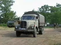 Lastkraftwagen SAURER 205 aus dem Prignitz-Kreis beim 11. Perleberger Oldtimer- und Milit�rfahrzeugtreffen, Flugplatz Perleberg 12.07.2009