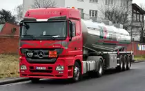 MB Actros der Spedition  Benninger & F�ll Liquid Logistics GmbH  in Euskirchen - 11.12.2010