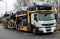 Renault 450 DXi Euro5 Autotransporter. Als Ladung Opel Insignia CDTi
in Euskirchen 11.12.2010