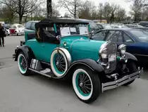 Ford A Cabrio Typ1928, ein Werksnachbau mit moderner Technik aus dem Jahr 1991, gesehen April 2006