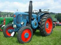 Lanz D40/6, Baujahr 1958, 1-Zyl.Diesel mit 4222ccm und 40PS, Traktorentreffen St.Peter, Aug.2010