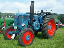 Lanz D40/6, Baujahr 1958, 1-Zyl.Diesel mit 4222ccm und 40PS, Traktorentreffen St.Peter, Aug.2010