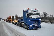 Mercedes Actros 2655, auf dem Rastplatz  Lehrter See  am 26.12.2010.