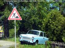 Trabant 601 Limousine am Straenrand abgelegt