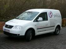 VW Caddy eines Sanittshauses, gesehen am 12.03.08 in 36088 Hnfeld