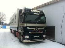 Bielefeld-Gromarkt am 14.12.2010. Gru an den Fahrer