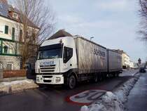 IVECO-STRALIS420-E5 von DB-Schenker steuert Richtung der Rieder Betriebsniederlassung;101222