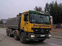 ACTROS4146 beim Abtransport von Erdaushubmaterial;101015