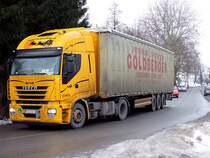 IVECO-Sattel von Sped.Goldberger ist Richtung Vcklabruck unterwegs;101223