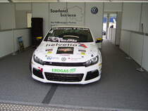 Ein VW Scirocco des VW Scirocco Cups auf dem Hockenheimring beim DTM Rennen 
am 17.10.10