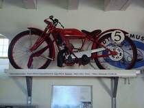 Oberle, gebaut von Eugen Oberle in Singen in den 1920er Jahren, 1-Zyl.Motor mit 173ccm und 10PS, Oldtimer-Museum Mekirch, Aug.2010