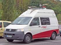 Ein Hrfunk-bertragungswagen vom Rundfunk Berlin Brandenburg (Potsdam) im Einsatz am 16. April 2007 in Berlin. (C) Matthias Rhe