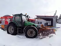 DEUTZ-FAHR Agrotron120 im Winterdienst;101227