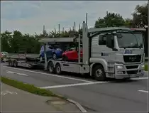 MAN Autotransporter fotografiert am 15.09.2010 bei Passau.