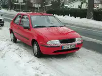 Kein Ford Fieseta, sondern ein Mazda 121, am 30.12.2010 in Lehrte.