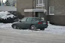 Ford Escort in Lehrte, am 21.12.2010.