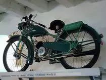 Wanderer, Leichtmotorrad mit-2-Takt-Motor von Sachs, 98ccm, 2,5PS, Baujahr 1937, Oldtimer-Museum Me�kirch, Aug.2010
