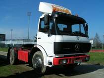 Mercedes_1928 Sattelzugmaschine eines Berliner Zirkusunternehmens anlsslich eines Auftrittes in Ried i.I.; 080315