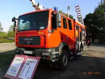 Gebäudebrandfahrzeug (TLF 20/28-2,8) der Spez. Pioniere 164 in Itzehoe am 26.09.2009 aufgenommen.