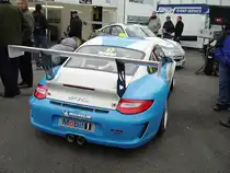 Porsche 911 des Porsche Carrera Cups von Team Schnabl Engineering auf den Hockenheimring beim DTM Rennen am 17.10.10