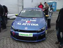 Ein VW Scirocco des VW Scirocco Cups auf den Hockenheimring am 17.10.10