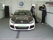 Ein VW Scirocco des VW Scirocco Cups auf dem Hockenheimring beim DTM Rennen am 17.10.10