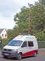 Ein H�rfunk-�bertragungswagen vom Rundfunk Berlin Brandenburg (Potsdam) im Einsatz am 16. April 2007 in Berlin. (C) Matthias R�he

