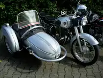 Horex Regina mit Steib-Seitenwagen, 1-Zyl.OHV-Motor mit 350ccm und 19PS, wurde von 1950-55 gebaut, Horex wurde 1923 in Hessen gegr�ndet und baute bis 1960 Motorr�der, Sept.2006 