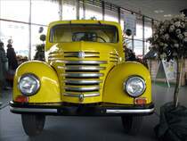 Frontansicht eines Oldtimer Kleintransporter Barkas Framo (Vorgnger des B1000) aus Hainichen; 13.03.2008
