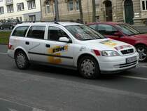 Opel Astra des Wiesbadener Energieversorgers  ESWE , Aufnahme in Wiesbaden am 17.03.2008