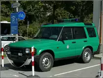 Land Rover der Bundespolizei aufgenommen am Bahnhof in Regensburg am 11.09.2010.