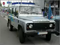 Dieser Land Rover des belgischen Radiosenders habe ich am 29.05.2010 beim Bahnhofsfest in Gembloux aufgenommen.