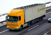 DAF XF  DE RIJKE  auf der A61 bei Miel - 30.12.2010
