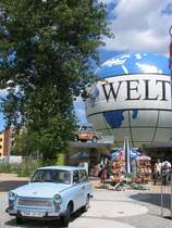 Trabant in Berlin-Wilhelmstrae am 8-7-2007.