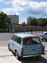 Trabant in Berlin-Wilhelmstrae am 8-7-2007.