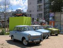 Trabant in Berlin-Wilhelmstrae am 8-7-2007.