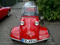 Messerschmitt, das zweisitzige Rollermobil wurde ab 1953 gebaut, Oldtimertreffen FR-Hochdorf Sept.2007