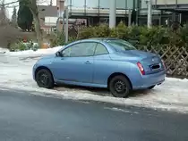 Mazda 121 am 02.01.2011 in Lehrte.