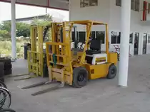 Ein Komatsu FD25 Gabelstapler am 20.01.2011 in Thailand