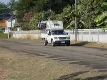 Ein Chevrolet Pick up am 21.01.2011 im Nordosten Thailands. Die Ladefl�che des Pick up wurde modifiziert, mit dem Fahrzeug werden Kinder zur Schule gebracht und wieder abgeholt.