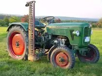 HELA D 218, 2-Zyl.MWM-Motor, 18 PS, Bj.1961.
Aufgenommen 4.1.2003 bei Diesellust.de