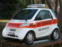 SMART - Werbesmart BE 42166 des pc-notartz in Nidau am 16.02.2008