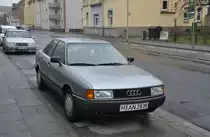 Audi 80, am 23.01.2011 in Lehrte.