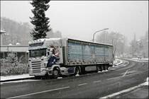 V8 POWER in Ldenscheid. Ein SCANIA R620 mit V8 Motor verbringt den Ostermotag (24.03.2008) in Ldenscheid.