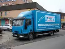 IVECO-Eurocargo von einem W�schedienst am 21.Januar 2011 im Neubaugebiet von Bergen/R�gen.