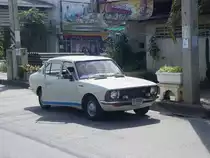 Diesen NISSAN Datsun Cherry sah ich am 27.01.2011 in der Stadt Buri Ram im Nordosten Thailands.