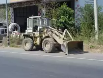 Am 28.01.2011 im Nordosten Thailands: ein Radlader R+K 505