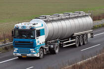 DAF TE47XS Tanksattel  OTT  aus den Niederlanden - A61 bei Miel 26.01.2011