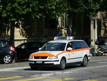 VW Polizeiauto des Kantons Neuenburg NE 6797 unterwegs in Neuenburg am 19.09.2007