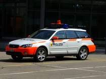 Daihatsu Polizeiautio der Kantonspolizei Uri UR 17300 im Werkhof von Gschenen am 18.08.2007